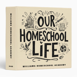 Our Homeschool Life Organizer Portfolio 3 Ring Binder