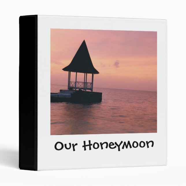Our Honeymoon Photos 3 Ring Binder (Front/Spine)