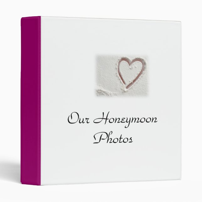 Our Honeymoon Photos Binder (Front/Spine)