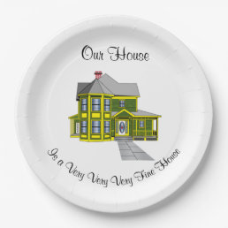 Our House Personalized Paper Plates