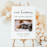 Our humans are getting married wedding Sign