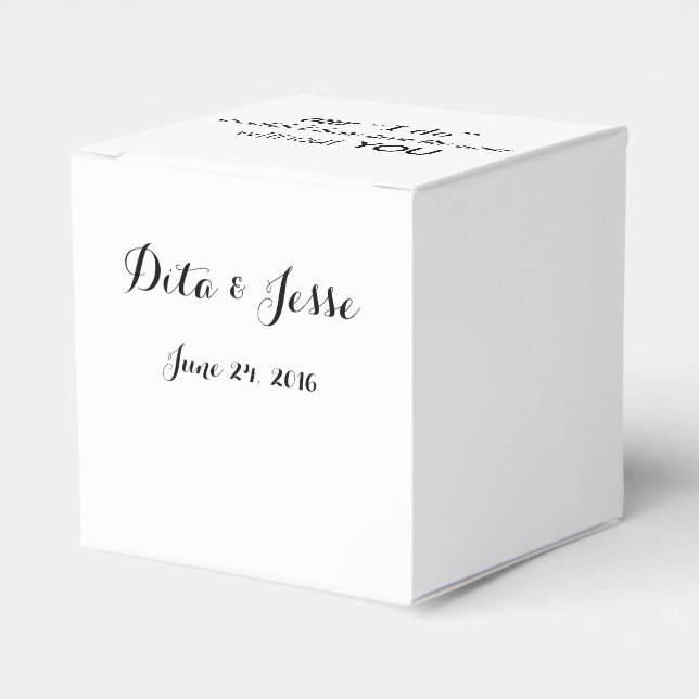Our I Do Wouldn't Be the Same Without You Favors Favor Boxes (Front Side)