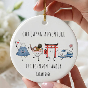 Our Japan Adventure Family Ornament
