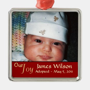 Our Joy Adoption Ornament by AdoptionGiftStore at Zazzle