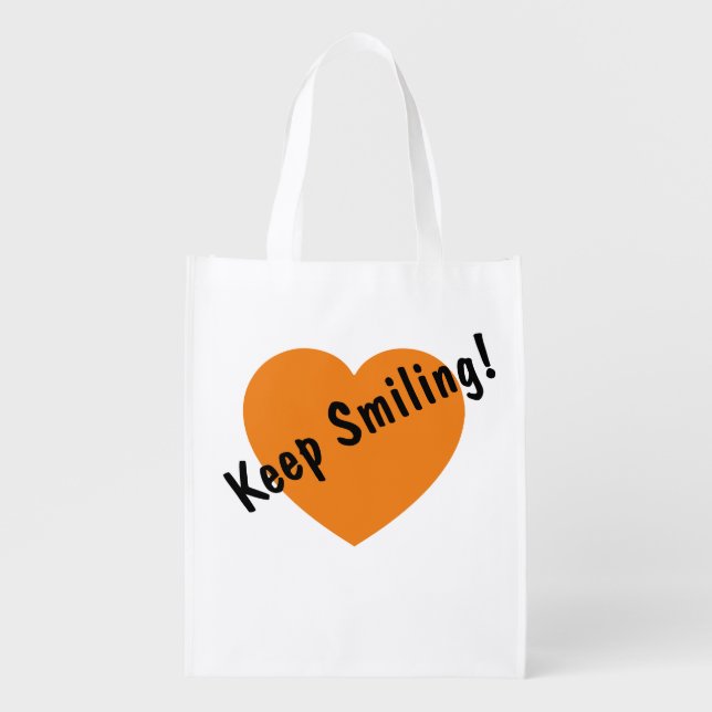 Our KEEP SMILING Tote Bag (Front)