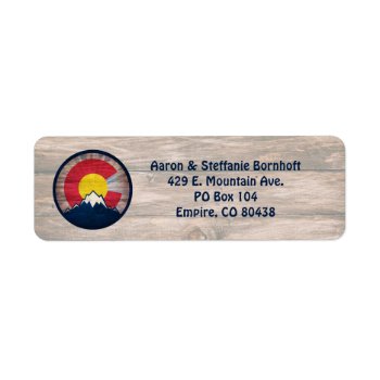 Our Labels Rustic Wood Co by ArtisticAttitude at Zazzle