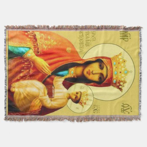 Our Lady Czestochowa Virgin Mary Orthodox Blanket
