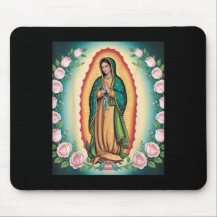Our Lady De Guadalupe Sant Mary Back Print Christi Mouse Pad