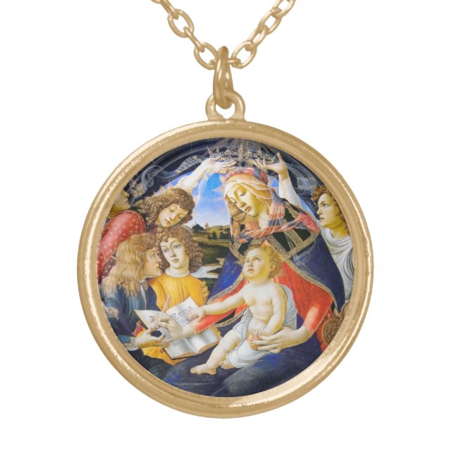 Our Lady for Catechists Gold Plated Necklace (Front)