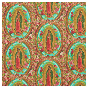 Our Lady Guadalupe Mexican Saint Virgin Mary Fabric