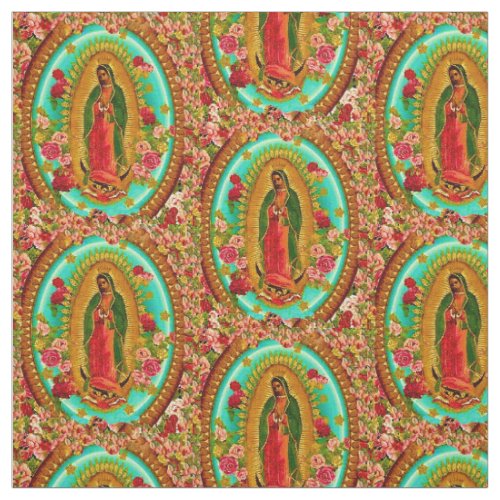 Our Lady Guadalupe Mexican Saint Virgin Mary Fabric