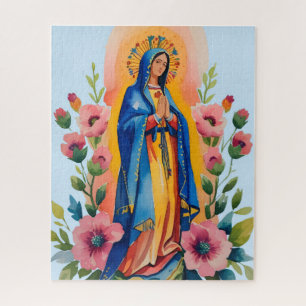 Our Lady Guadalupe Mexican Saint Virgin Mary  Jigsaw Puzzle