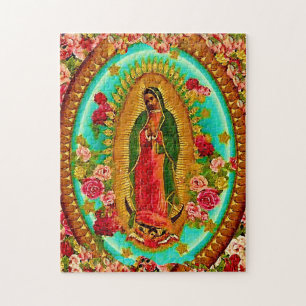 Our Lady Guadalupe Mexican Saint Virgin Mary Jigsaw Puzzle