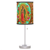 Our Lady Guadalupe Mexican Saint Virgin Mary Table Lamp (Left)