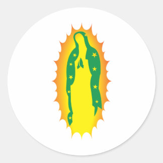 OUr Lady Guadalupe Modern Classic Round Sticker
