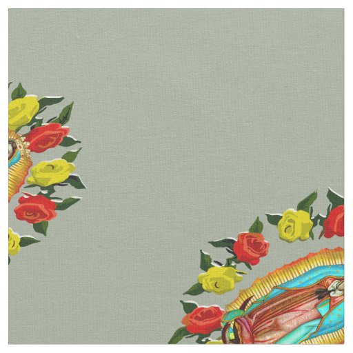 Our Lady Guadalupe Virgin Mary Catholic Mexico Fabric