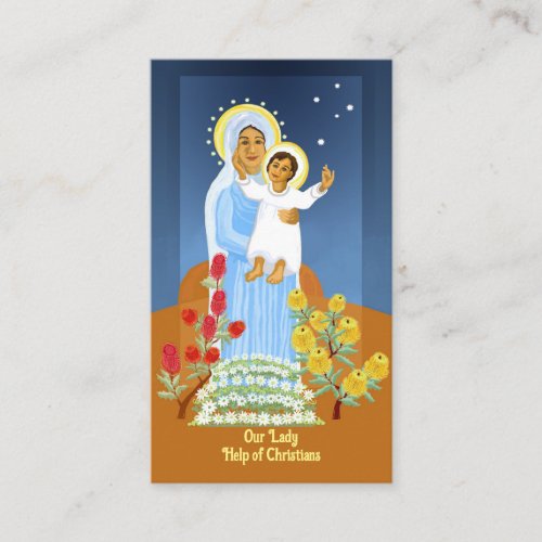 Our Lady Help of Christians prayer card