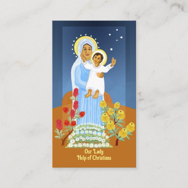 Our Lady Help of Christians prayer card (Front)