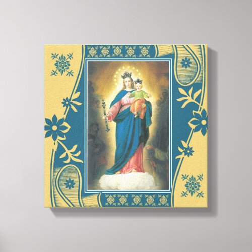 Our Lady Help of Christians with Baby Jesus Canvas Print