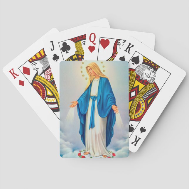 Our Lady Immaculate Conception Poker Cards (Back)