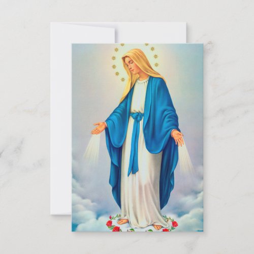 Our Lady Immaculate Conception Thank You Card