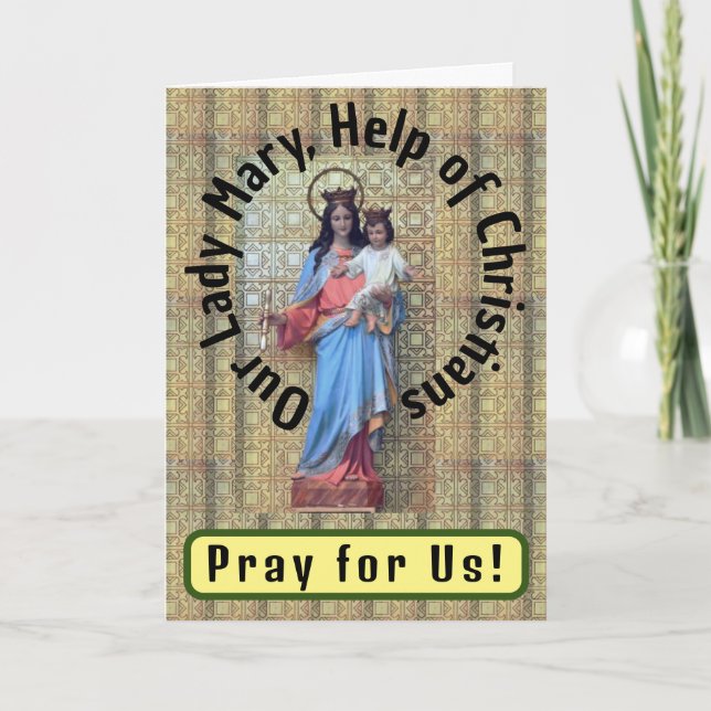 Our Lady Mary, Help of Christians Card (Front)