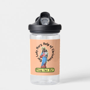 Our Lady Mary, Help of Christians Card Water Bottle