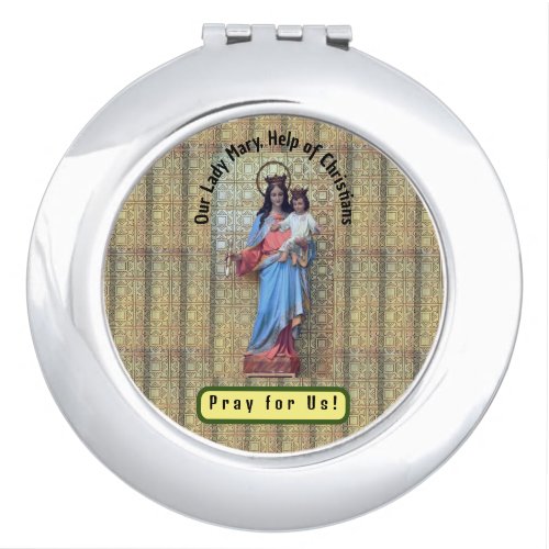 Our Lady Mary Help of Christians Compact Mirror