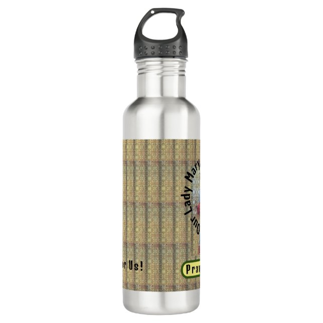 Our Lady Mary, Help of Christians Stainless Steel Water Bottle (Front)