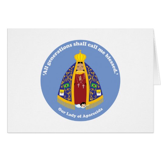 Our Lady of Aparecida Cards (Front Horizontal)