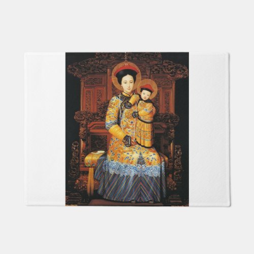 Our Lady of China 中华圣母 中華聖母 Chinese Virgin Mary Doormat