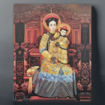 Our Lady of China (中华圣母, 中華聖母) Chinese Virgin Mary Plaque<br><div class="desc">Our Lady of China (中华圣母, 中華聖母) Blessed Chinese Saint Virgin Mary mary, catholic, blessed virgin mary, mary and jesus, mary and infant jesus, mother of god, mother of jesus, virgin mary, mary and christ, figures, glory, blessed, blessed virgin mary, catholic, chinese, figures, glory, mary, mary and christ, mary and infant...</div>