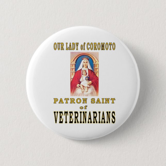 OUR LADY of COROMOTO Pinback Button (Front)