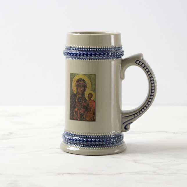 Our Lady of Czestochowa Beer Stein (Right)