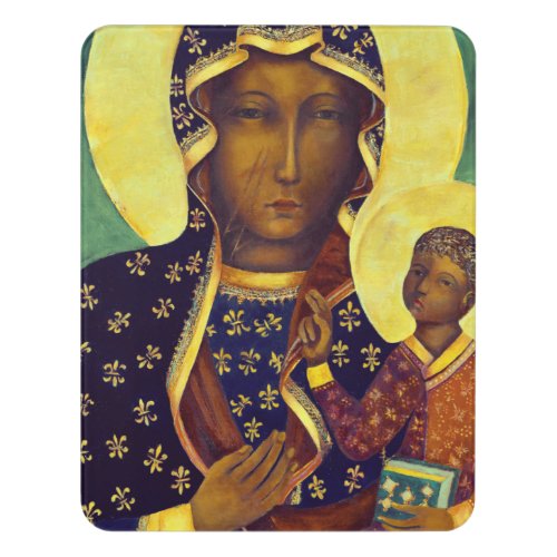 Our lady of Czestochowa Black Madonna Icon Poland Door Sign