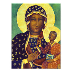 Our lady of Czestochowa Black Madonna Icon Poland Photo Print