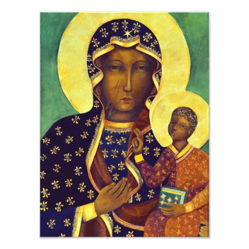Our lady of Czestochowa Black Madonna Icon Poland Photo Print