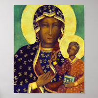 Our lady of Czestochowa Black Madonna Icon Poland