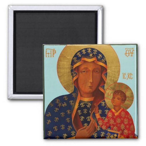 Our Lady of Czestochowa  Black Madonna Magnet