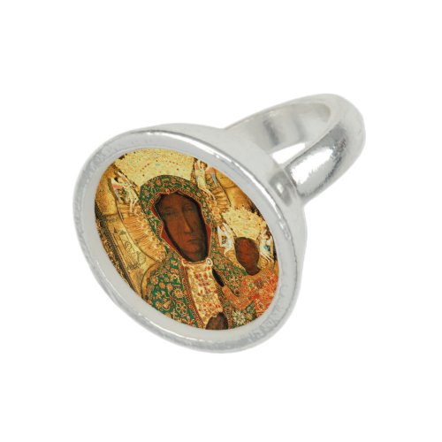 Our Lady of Czestochowa Black Madonna Poland gift Ring