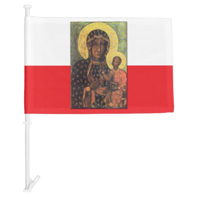Our Lady of Czestochowa Car Flag (Front)