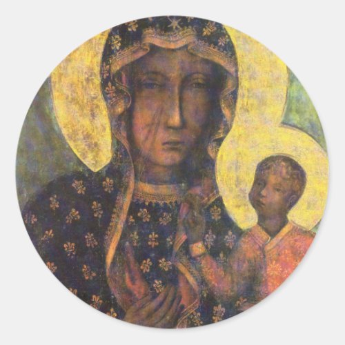Our Lady of Czestochowa Classic Round Sticker