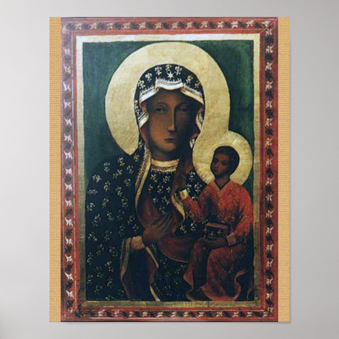 Our Lady of Czestochowa Devotional Image, Poster | Zazzle