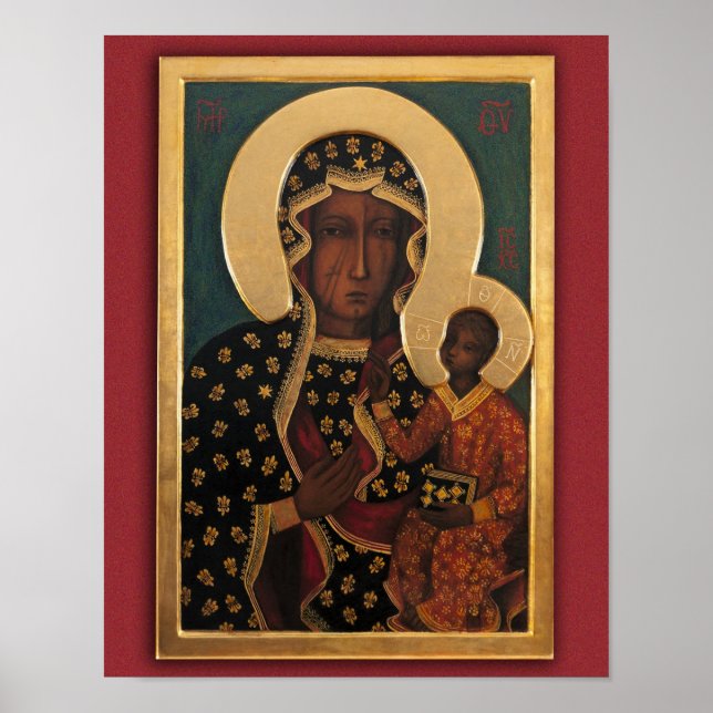 Our Lady of Częstochowa Devotional Image. Poster (Front)