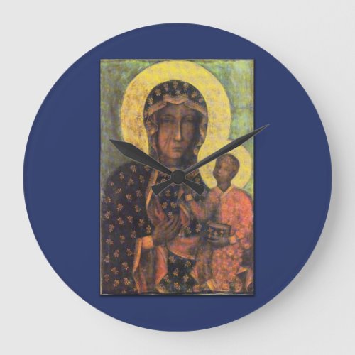 Our Lady of Czestochowa Large Clock