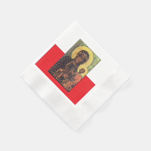 Our Lady of Czestochowa Napkins (Corner)