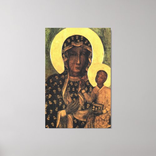 Our Lady of Czestochowa Virgin Mary Polish Madonna Canvas Print