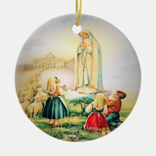 Our Lady of Fatima 1917 Ceramic Ornament