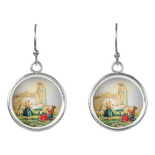 Our Lady of Fatima 1917 Earrings