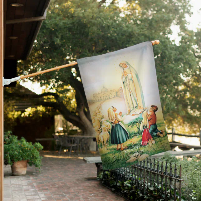 Fatima Flags Our Lady of Fatima 1917 House Flag | Zazzle